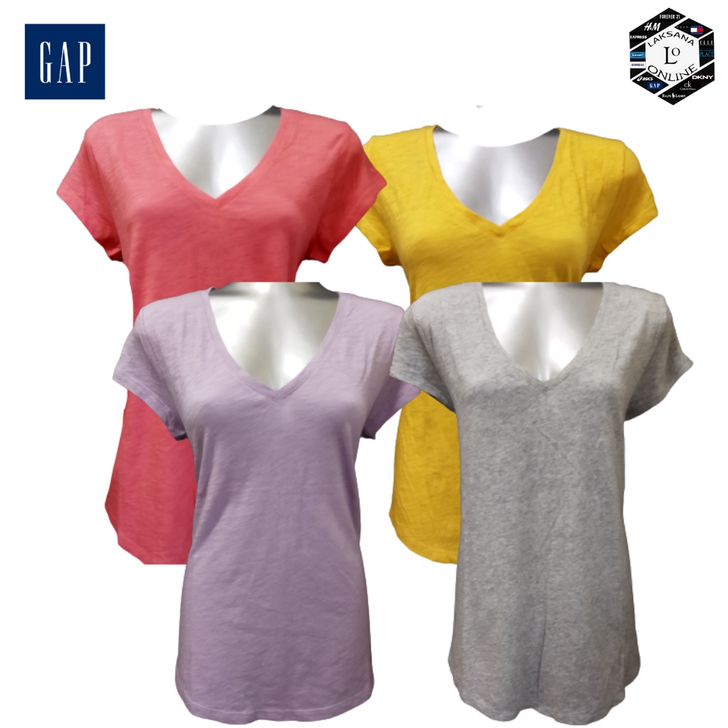 T-SHIRT V NECK GAP PEREMPUAN