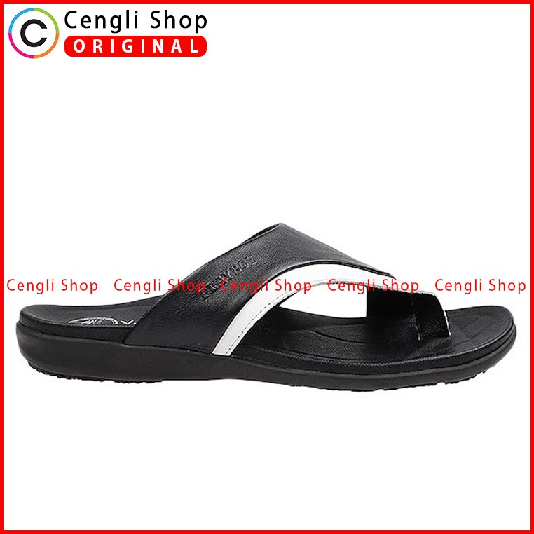 PLAYBOY SANDAL JEPIT KULIT CASUAL PRIA ORIGINAL TERBARU HITAM PLC4