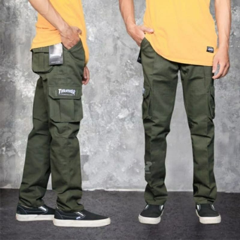 PAKET HEMAT 100 RIBUAN DAPAT 3PCS [YANG LAGI HITS]CELANA CARGO PANJANG PRIA DICKIES STANDAR//CELANA CARGO PINGGANG KARET