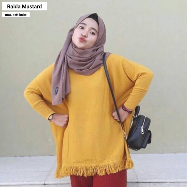 CUCI GUDANG!! RAIDA SWEATER / ATASAN RAJUT / ATASAN RAWIS / BAJU HITS PUSATGROSIR_SOLO