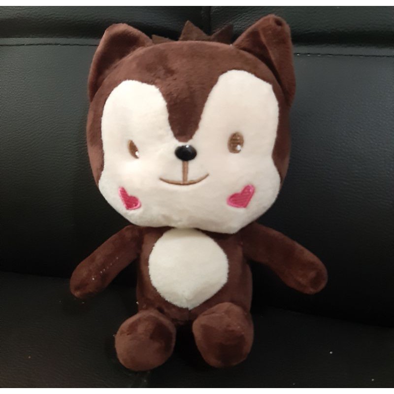 boneka fox coklat kecil