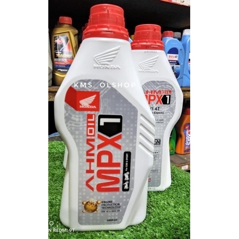 Oli AHM MPX1 MPX 1 1000 ml SAE 10W-30 SL JASO MA AHM OIL 1 Liter Oli Honda Asli