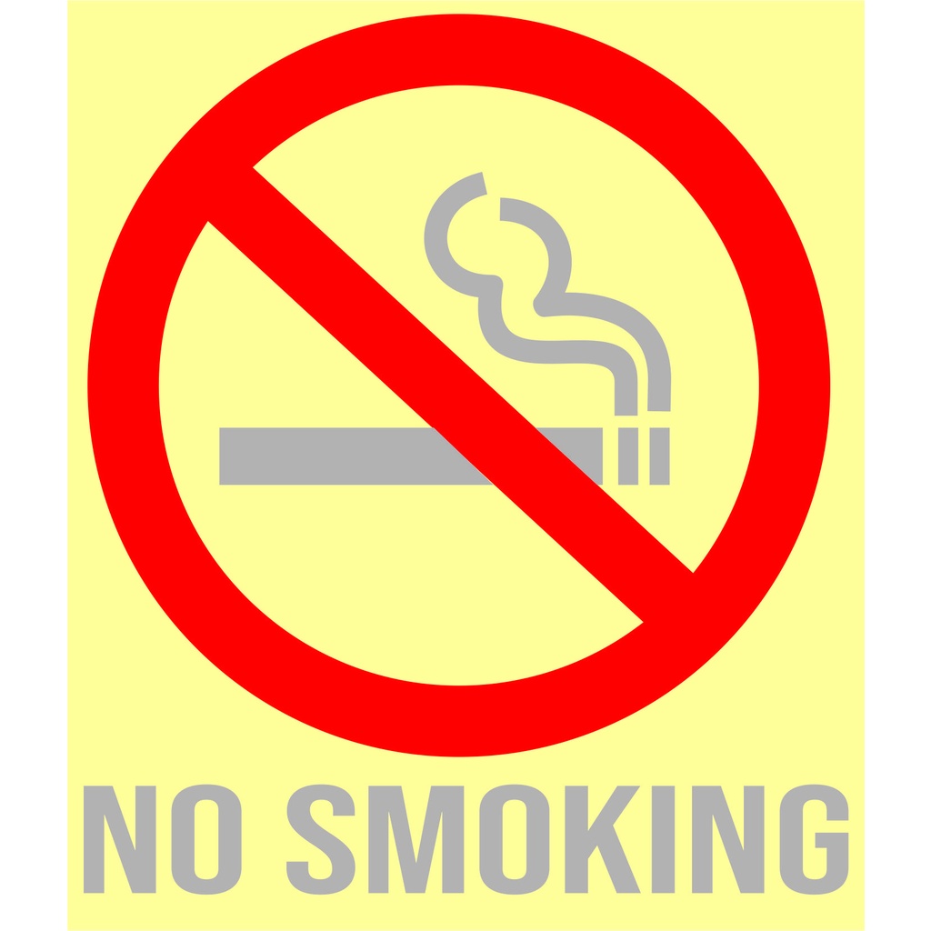 

STICKER NO SMOKING STICKER CUTTING