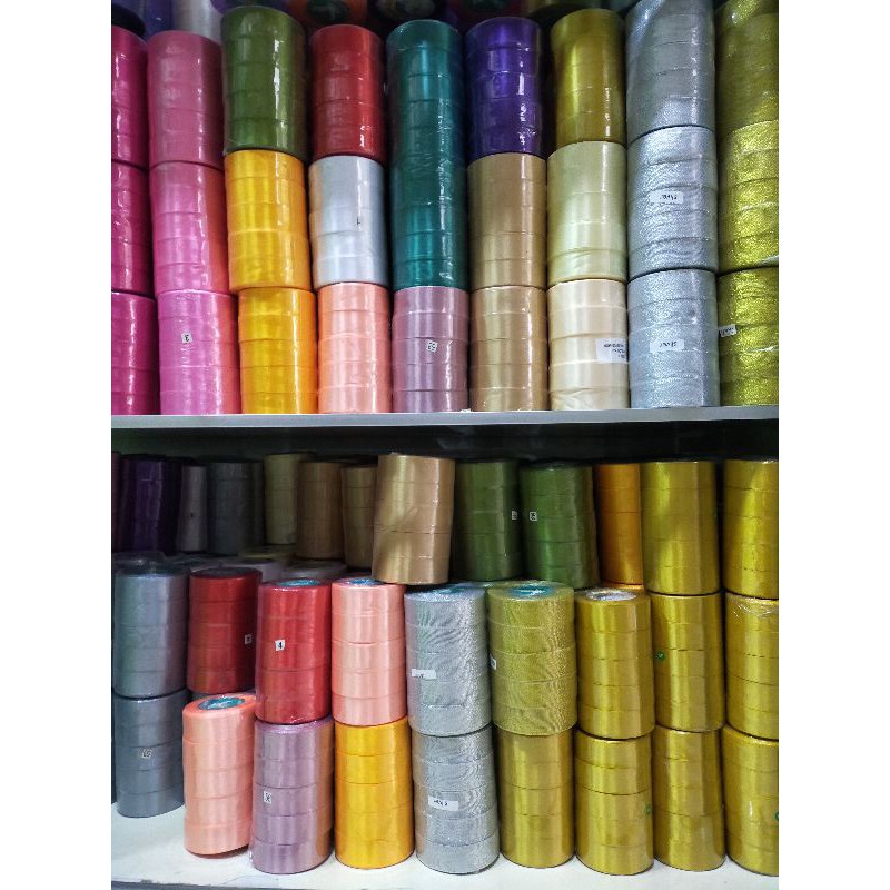 

Pita satin 2,5cm pita warna per roll Pita ias Pita bucket bunga pita kado premium