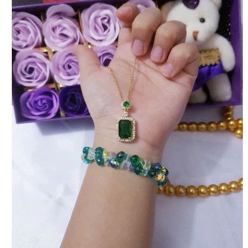 set perhiasan titanium cantik 4795