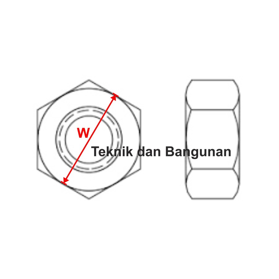 Nut/Mur Baut M4 @100pcs