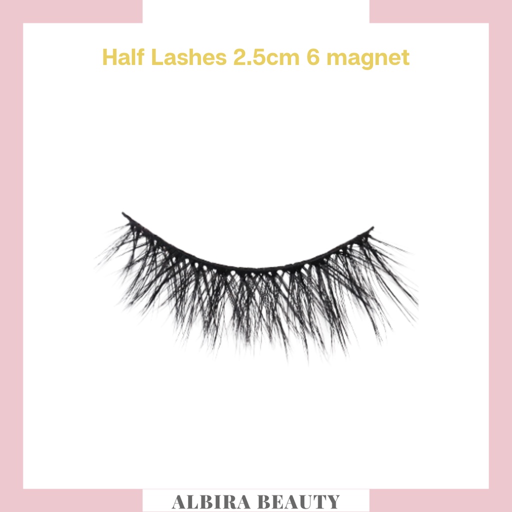 Albira Beauty-Bulumata palsu half lashes - magnet dan non magnet