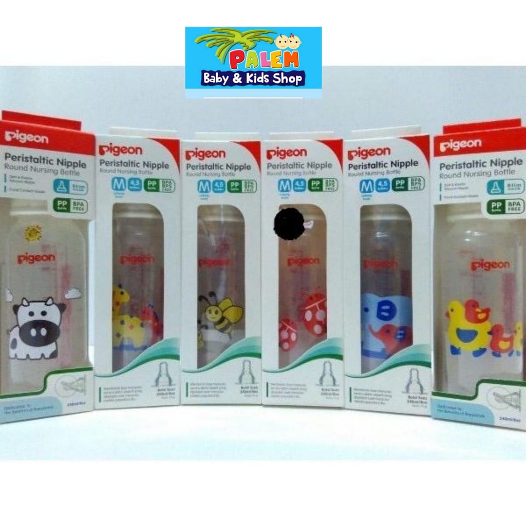 Pigeon Botol Peristaltic Nipple 240ml - Botol Susu Anak Bayi pake dus