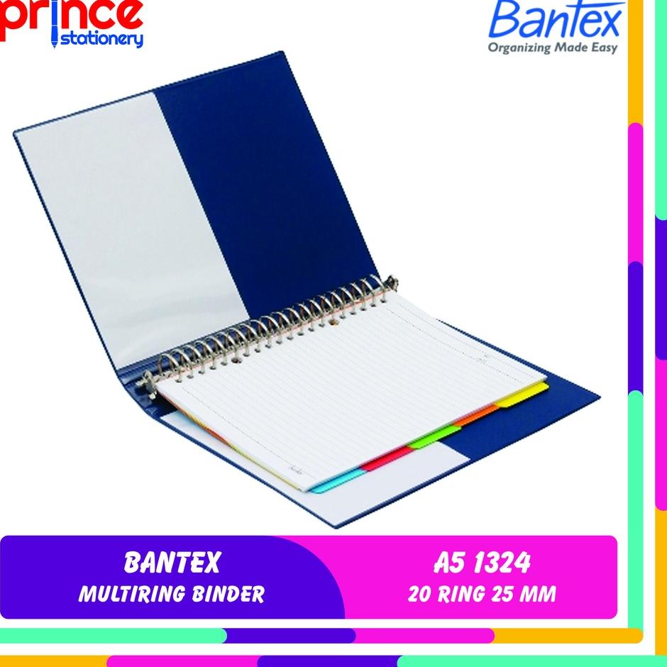 

Harga Terjamin BANTEX MULTIRING BINDER A5 1324 25 MM 20 HOLES