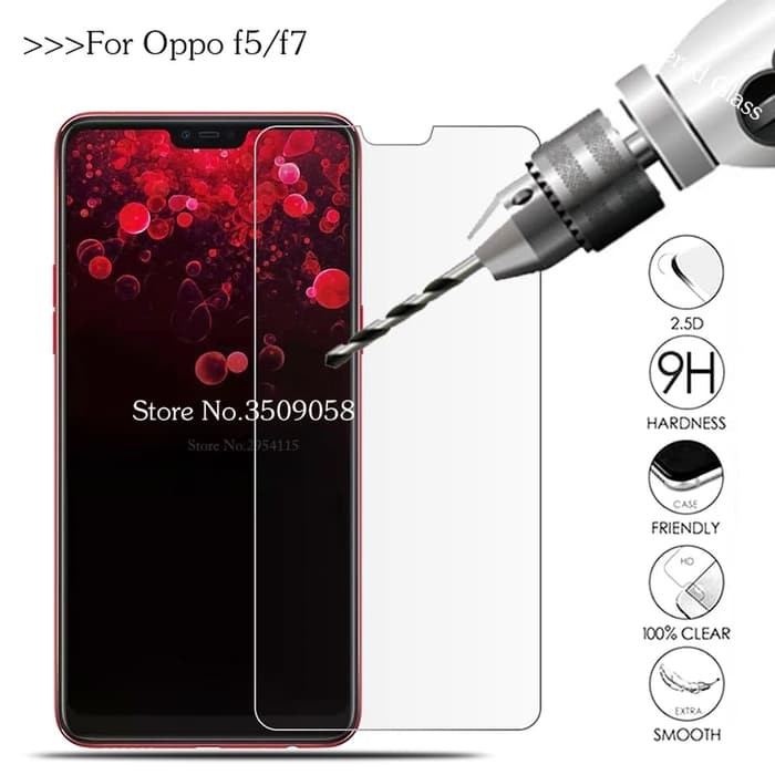 TEMPERED GLASS OPPO F5 ANTI GORES KACA FULL BENING - SCREEN PROTECTOR