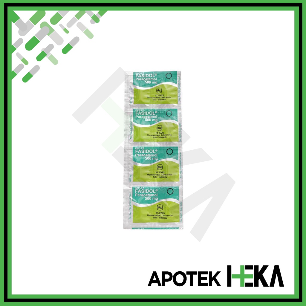 Fasidol Paracetamol 500 mg Strip isi 10 Tablet - Obat Demam (SEMARANG)