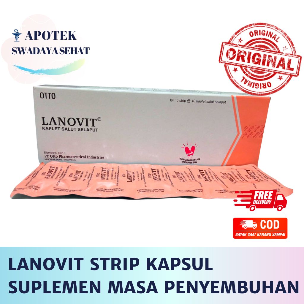 LANOVIT Strip Kaplet - Suplemen Masa Penyembuhan Multivitamin