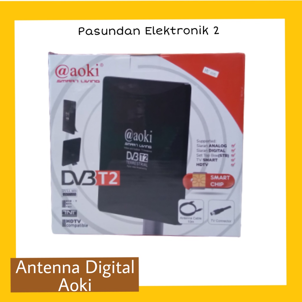 AOKI Antena 2 tv digital luar dalam indoor outdoor