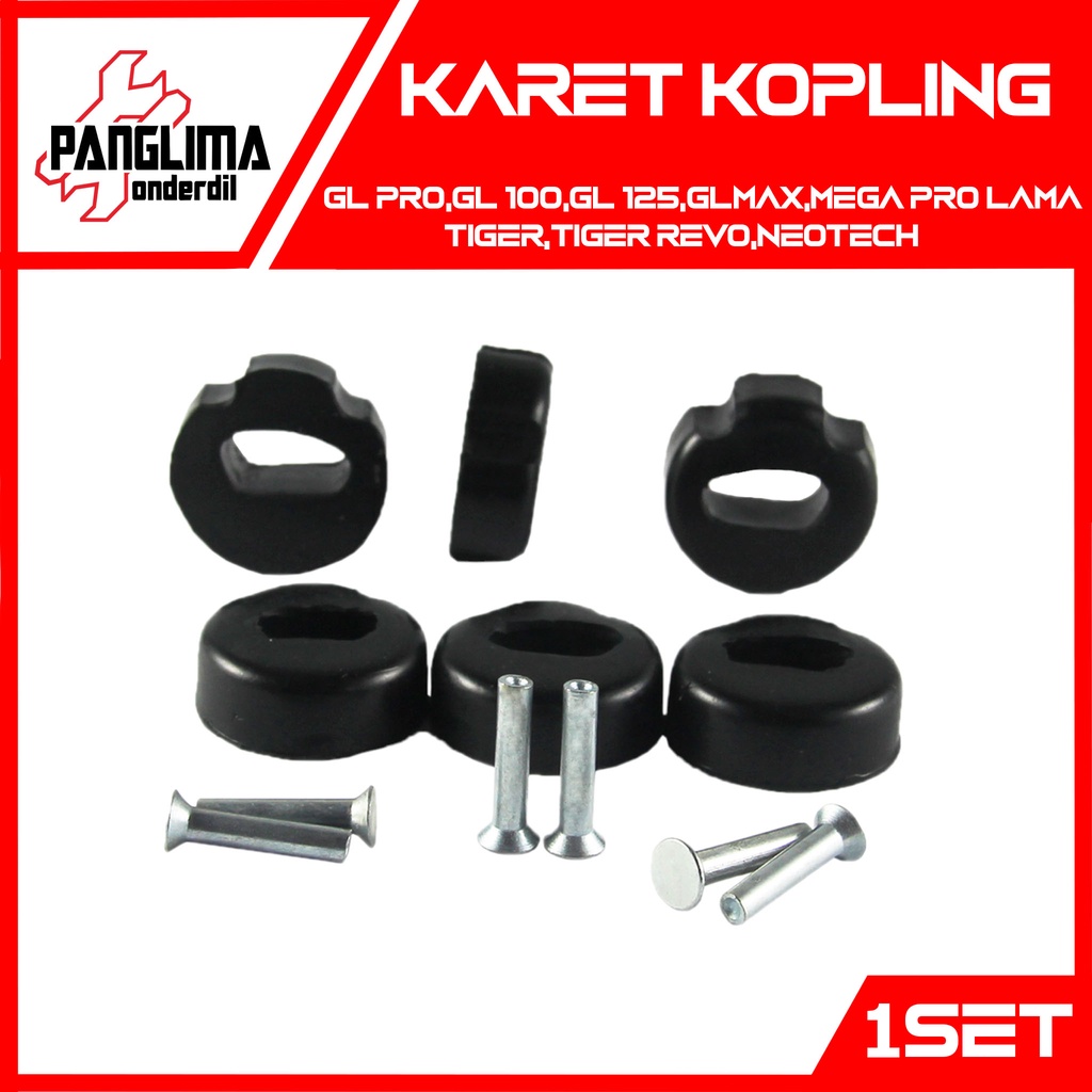 Karet Kopling GL Pro &amp; Mega Pro Lama &amp; Tiger &amp; Neotech &amp; Tiger New-Revo &amp; GL 100 &amp; GL 125 &amp; GL Max Rumah-House Plus Paku