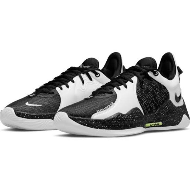 Jual Sepatu Basket Nike Original PG 5 Oreo Black White Volt CW3146003