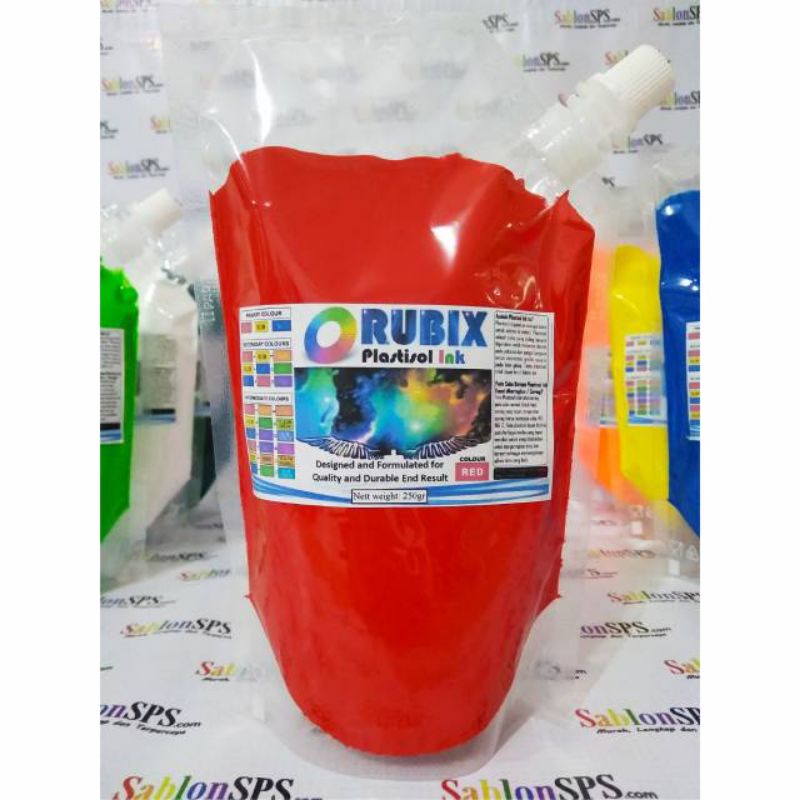 

TINTA SABLON DISTRO PLASTISOL MERAH 200 GR
