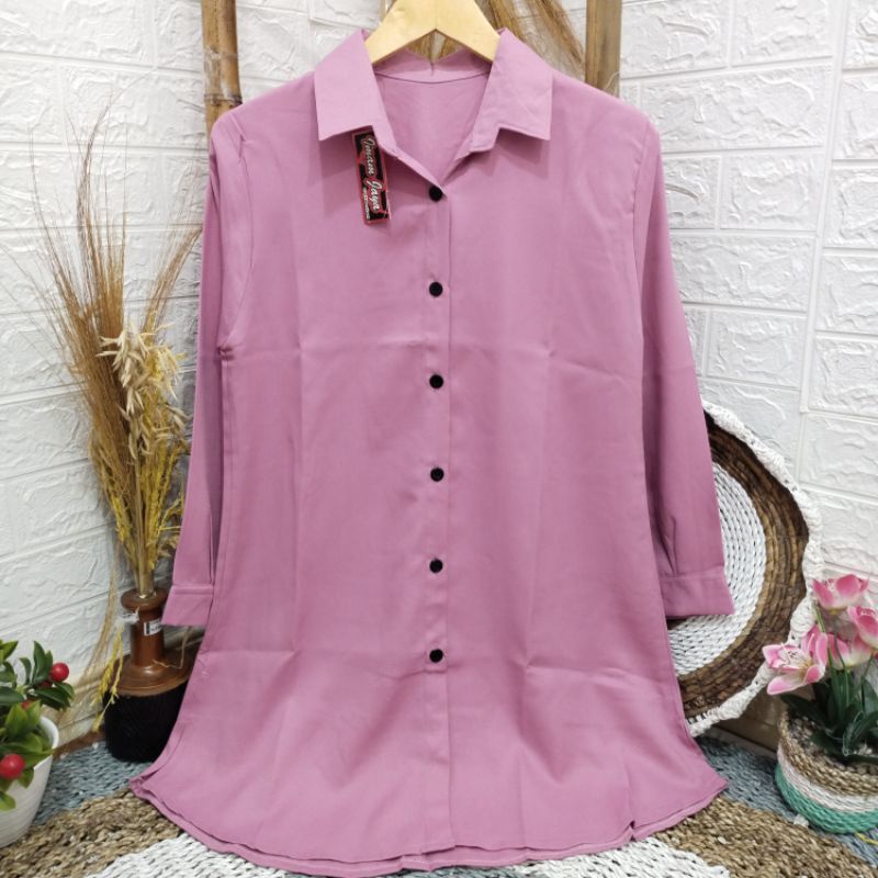 TUNIC POLOS / Kemeja Tunic Polos wanita