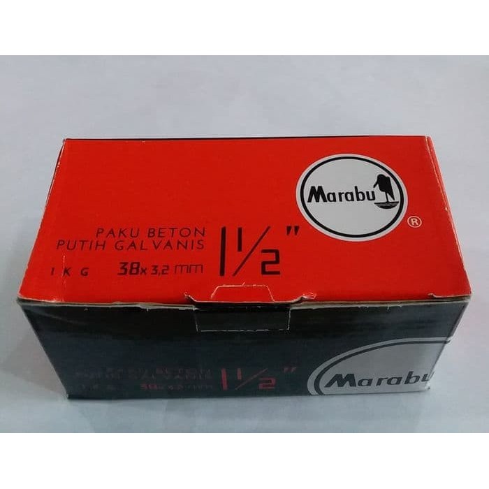 Paku Beton Putih MARABU 1.5&quot; Inch ( 40mm )