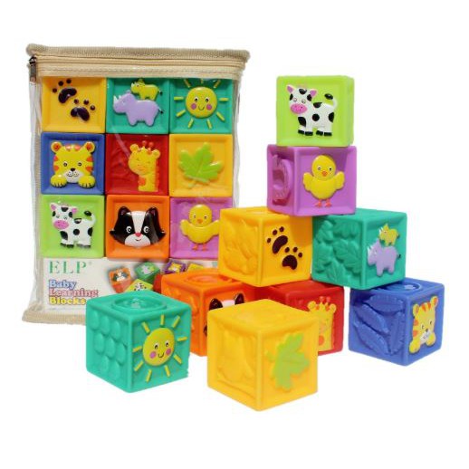 TweedyToys - Balok Susun ABC Bayi - Baby Learning Blocks