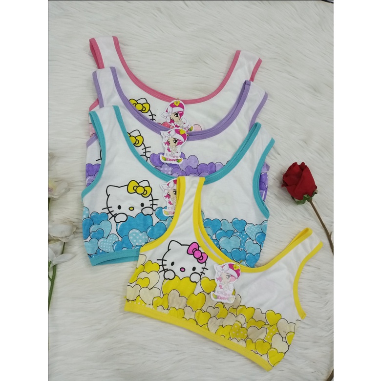 ESSEN | Miniset Anak Perempuan / Cewek Miniset Tali Besar / Motif HELLO KITTY / Bahan LEMBUT