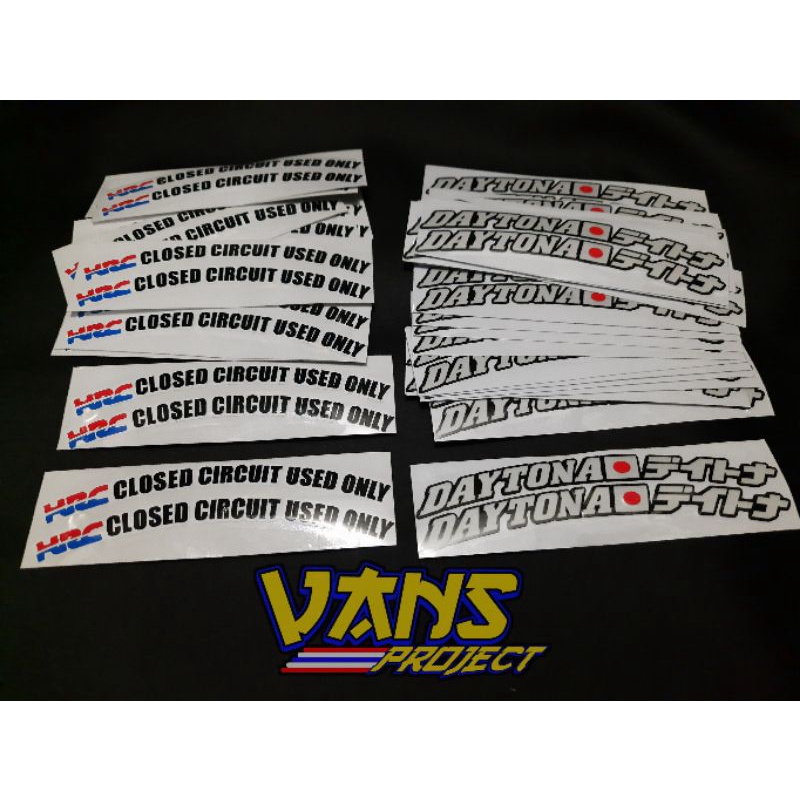 Sticker Set Velg Racing DAYTONA HRC Honda Racing Club