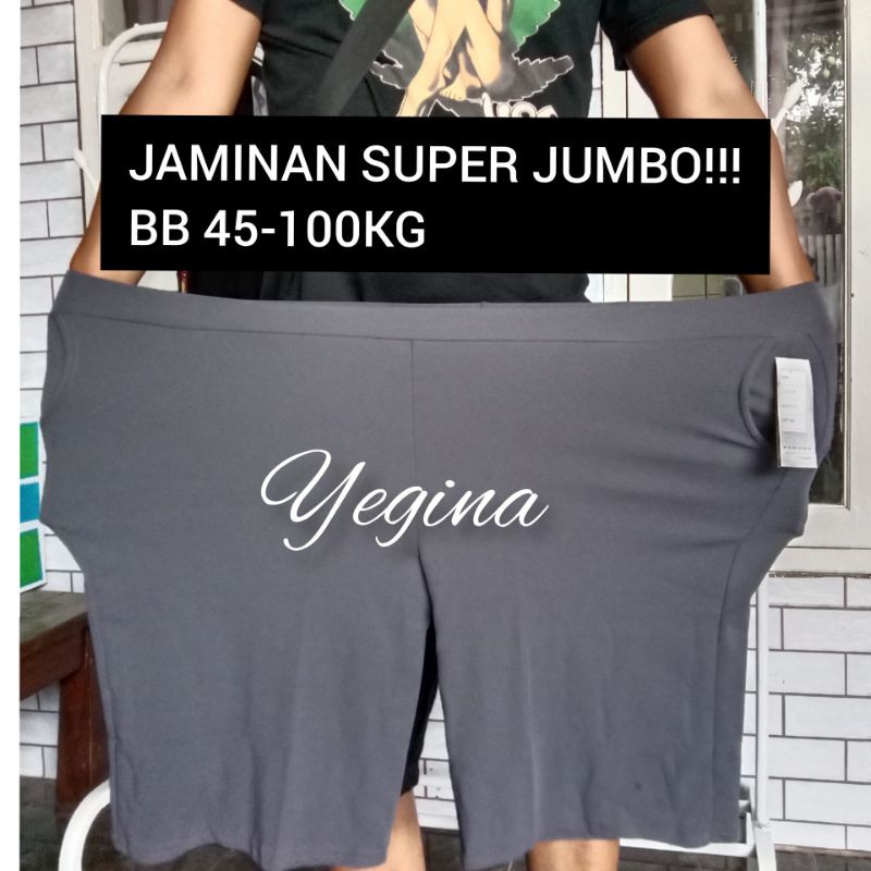 KULOT PENDEK JUMBO WANITA SUPER JUMBO BB 45-120KG/CELANA HARIAN/CELANA MURAH