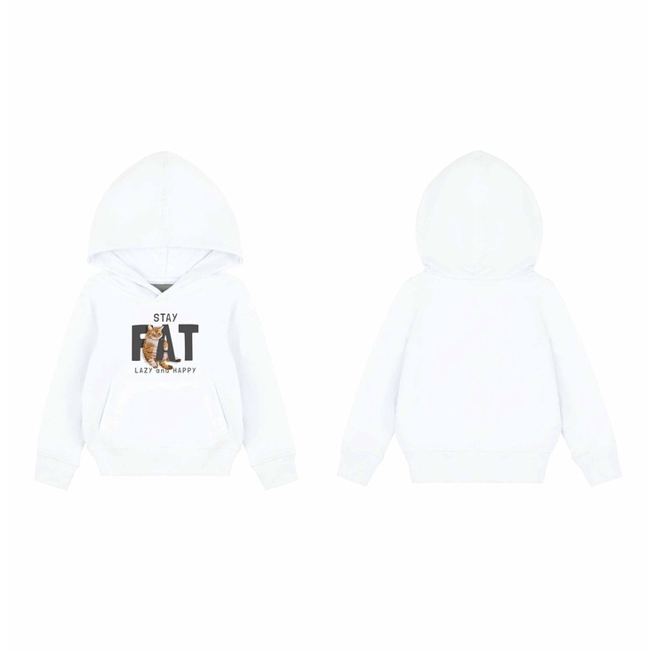 Hoodie Anak Stay Fat Hoodie Pakaian Fleece M - XL