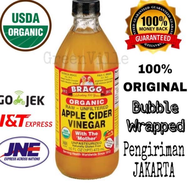 

dmg Bragg Apple Cider Vinegar 473ml Cuka Apel Organik o17➝