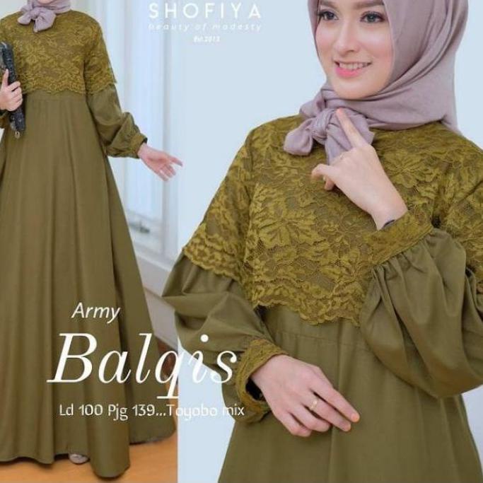 ♘ gamis jumbo brukat ukuran L XL XXL XXXL 4XL ld 140 Balqis/gamis murah/Dress murah/gamis brokat ✹