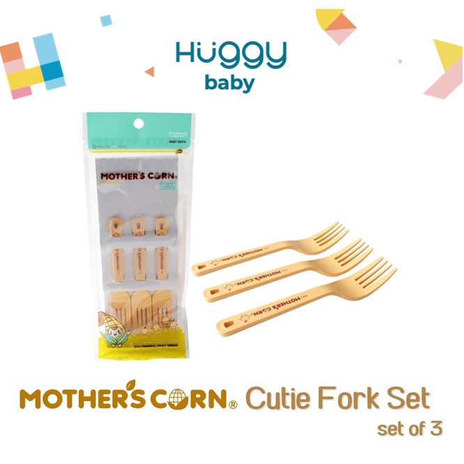 Mother's Corn Cutie Fork Set Garpu Makan Bayi Mothers Corn