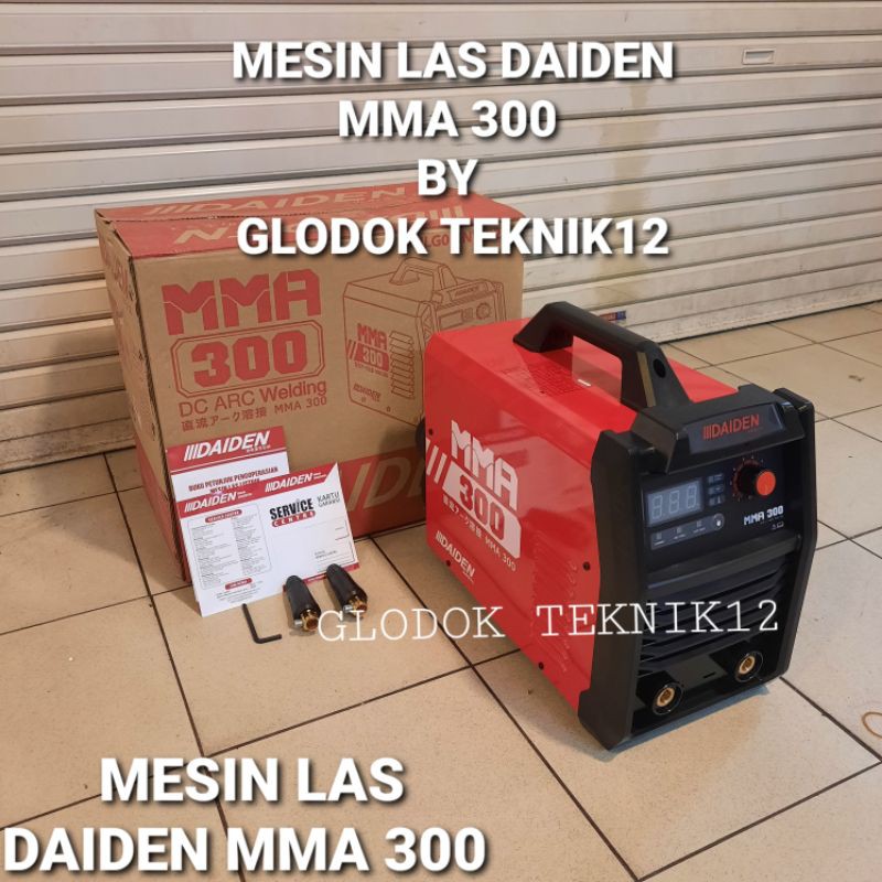 Mesin Las Inverter Daiden MMA 300A - Trafo Las 3 Phase