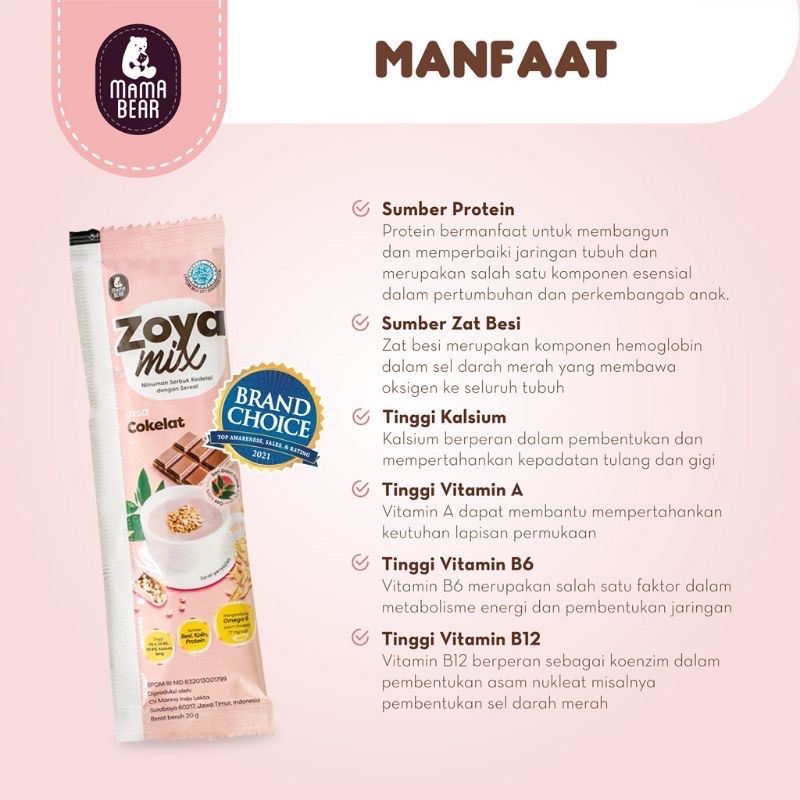 Mama bear Zoya Mix Asi Booster Mamabear Minuman Pelancar Asi