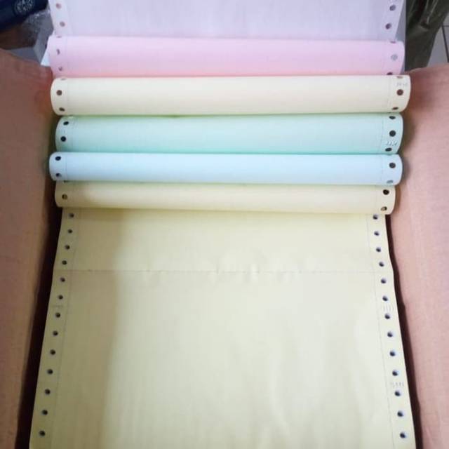 

KERTAS CONTINUOUS FORM 6 RANGKAP UKURAN KWARTO / A4 NCR WARNA