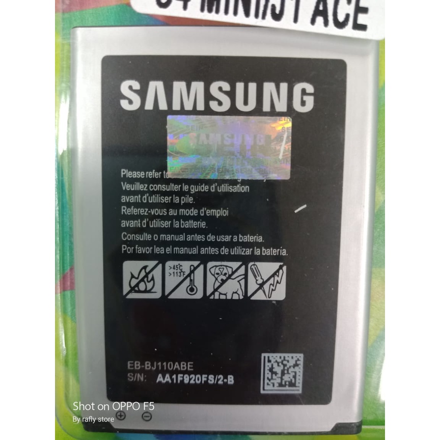 Batrai Samsung Galaxy J1 Ace (SM-J110)Baterai Handphone Batre Android Battery Batere Batt EB-BJ110ABE 1900mAh Bisa Bayar Ditempat - Rafly