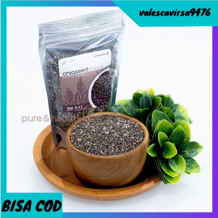 

⭐BISA COD⭐ Chia Seed 1 Kg Organik Black Chiaseed Original [ COD ]