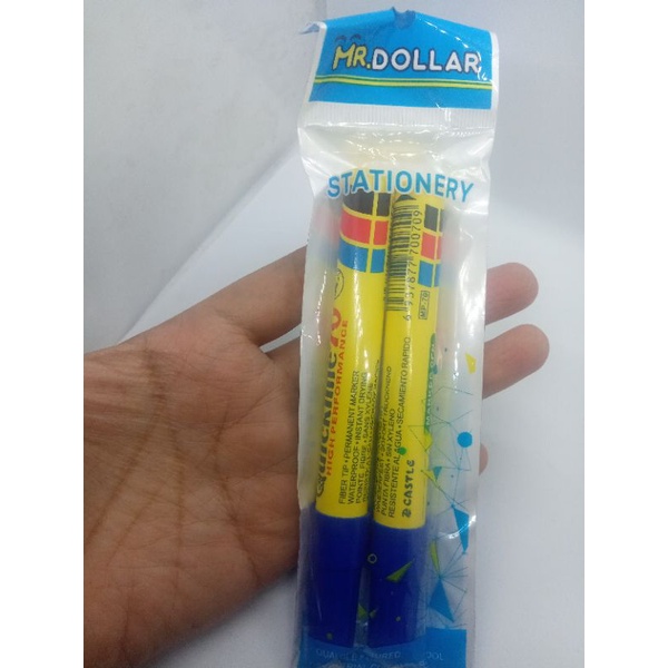 MR DOLLAR P-3  SPIDOL PERMANEN BIRU MARKER STATIONERY  Quickline 70 Marker Pen