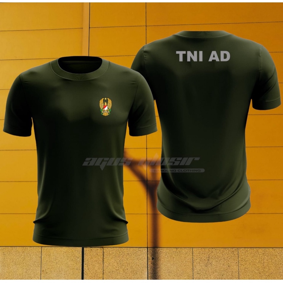 Kaos Jersey TNI AD Hijau Army / Kaos Olahraga Jersey TNI AD/ Kaos Jersey Dryfit TNI AD Hijau Army BISA COD
