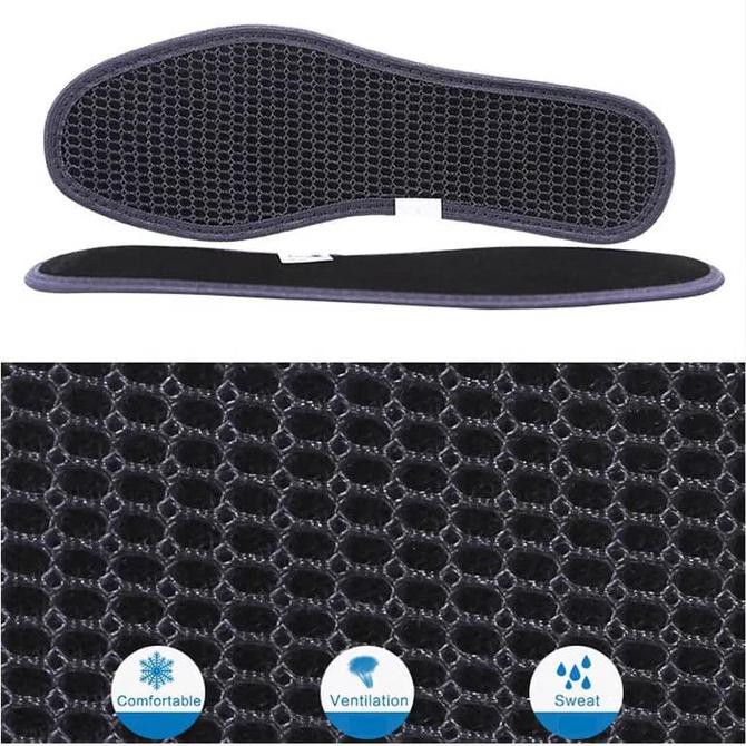 [BAYAR DI TEMPAT] 1 Pasang Insole Sol Sepatu Bahan Arang Charcoal Anti Bau Terbaru Insole Alas Kaki Arang Charcoal Technology All Size 36-45