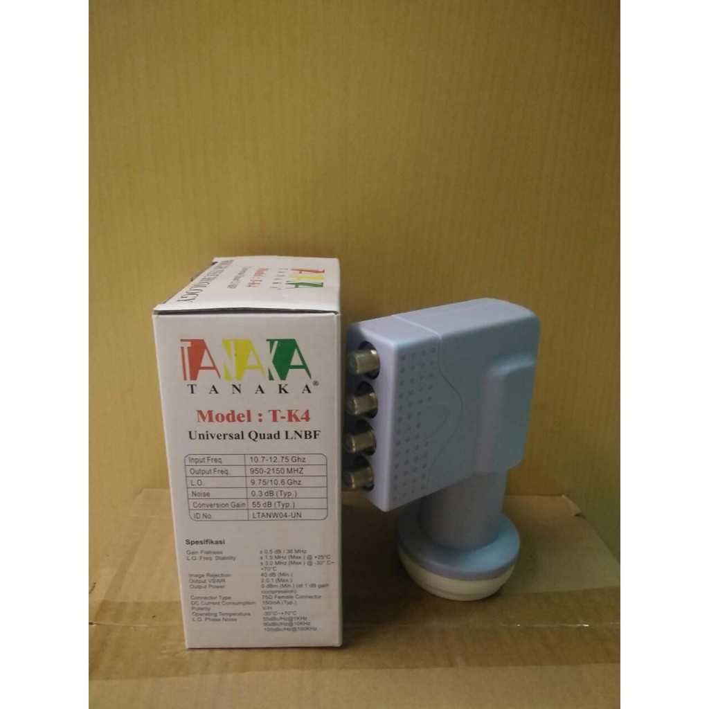 LNB TANAKA KU BAND 4 PORT Buat 4 Receiver Tv