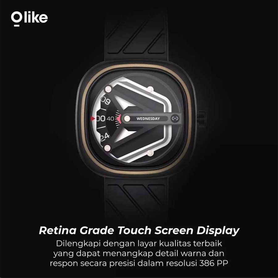 Olike Smartwatch Zeth W5 Jam Tangan Pintar Aluminium Pulse Oximeter ORIGINAL