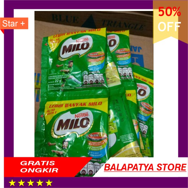 

CUMA HARI INI SAJA!!! 50 Off MILO SACHET 22GR RENCENG