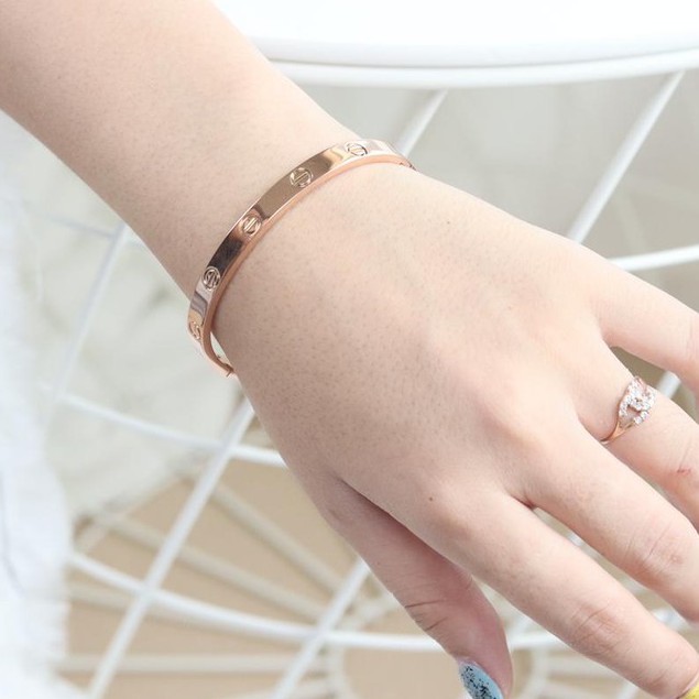 Perhiasan Gelang Fashion Wanita Korean Cartier Polos