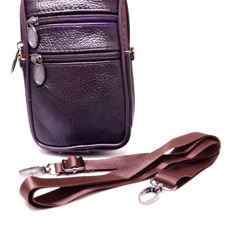 TAS HP PRIA KULIT ASLI PREMIUM / TAS PINGGANG PRIA BAHAN KULIT ASLI UNTUK HP DAN IKAT PINGGANG / DOM