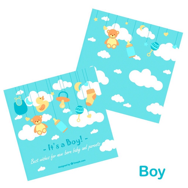 Tidak DiJUAL TERPISAH - Kartu Ucapan Kelahiran Bayi / Gift Card / Greeting Card Baby Born