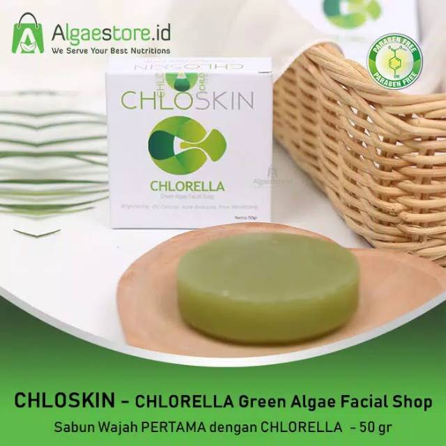 CHLOSKIN CHLORELLA Green Algae Facial Soap Original