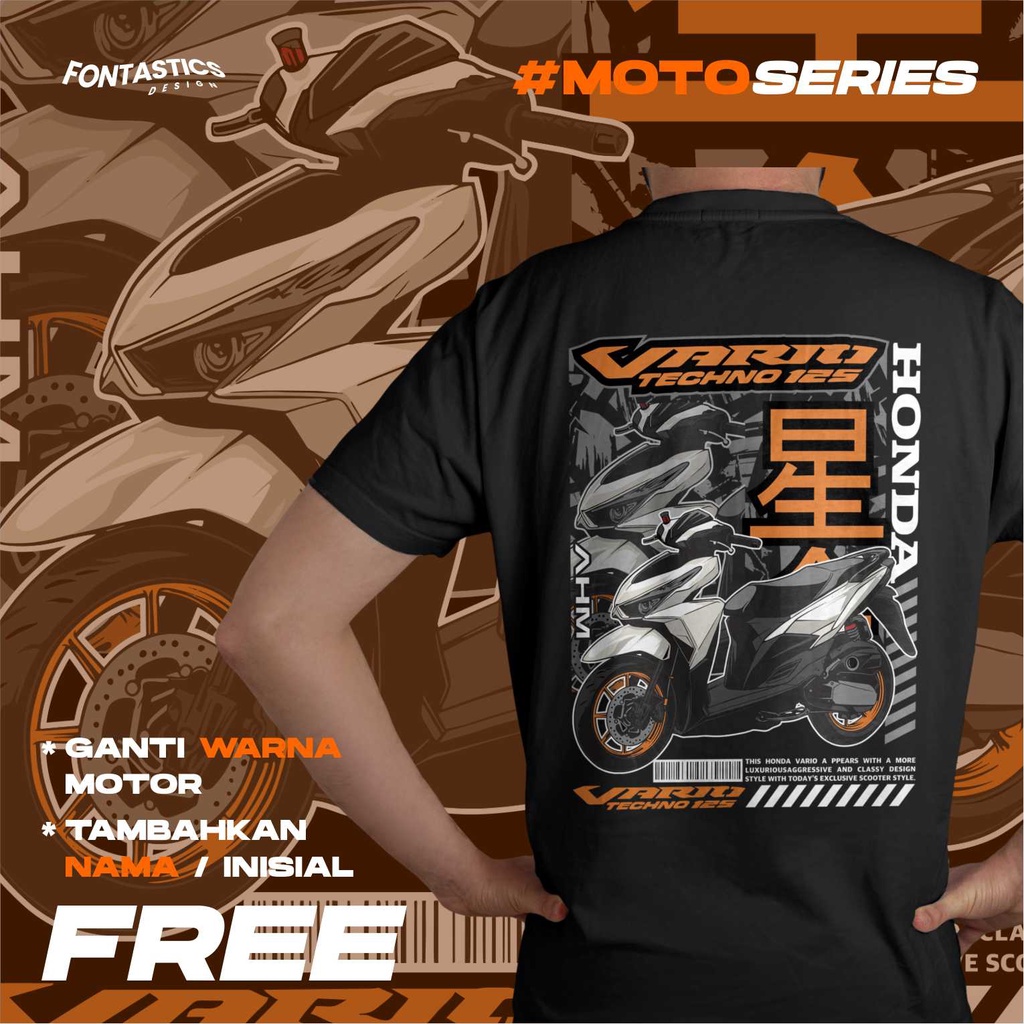 Jual KAOS HONDA VARIO TECHNO 125CC MODIFIKASI MOTOR HONDA BISA CUSTOM ...