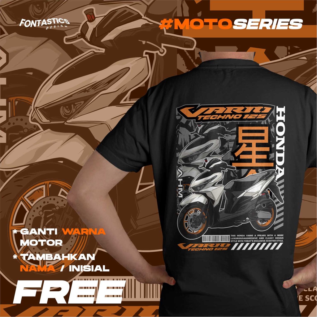 Jual Kaos Honda Vario Techno Cc Modifikasi Motor Honda Bisa Custom