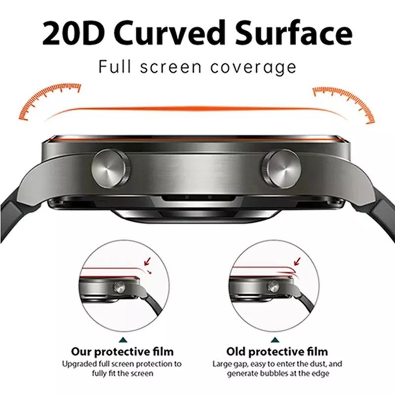 Anti Gores 3D Full Cover Screen Protector Xiaomi Redmi Watch 2 Lite / Redmi Watch 3 / Mi Watch Lite