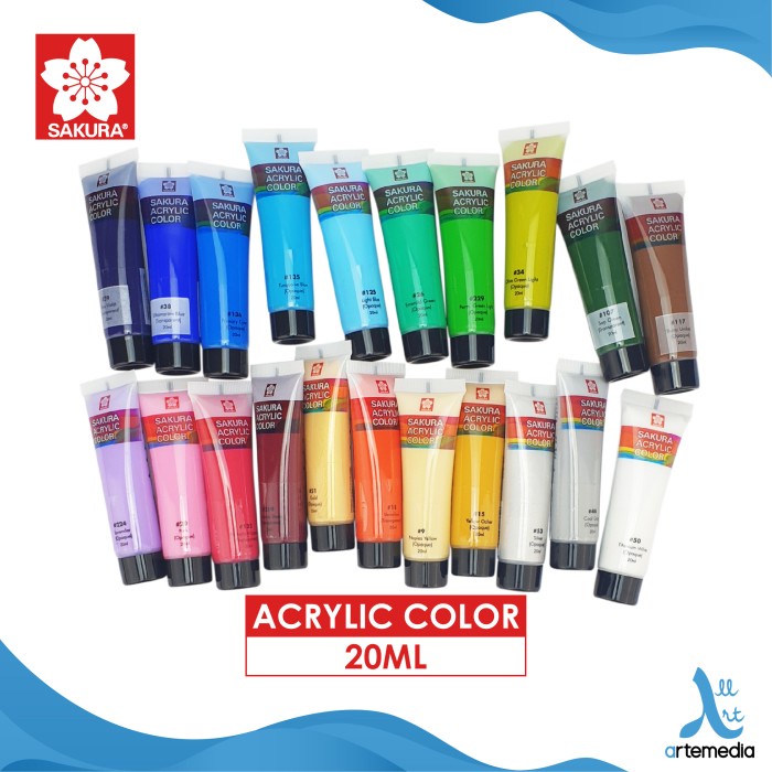 

Sakura Acrylic 20ml Acrylic Color Paint Cat Akrilik - 02/02