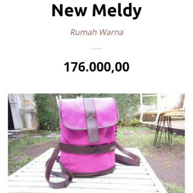 Tas Ransel Rumah Warna "Meldy"